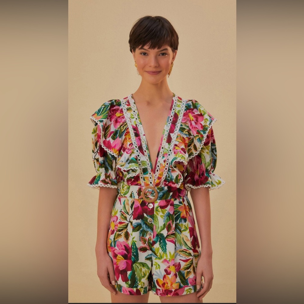 FARM Rio Tropical Floral Mini Dress